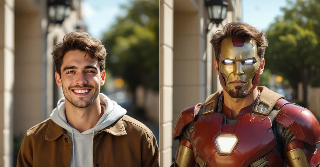 AI Iron Man Transformation