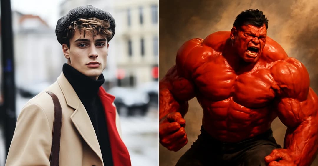 AI Red Hulk Transformation