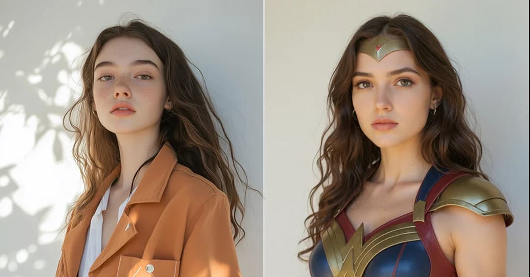 AI Wonder Woman Transformation