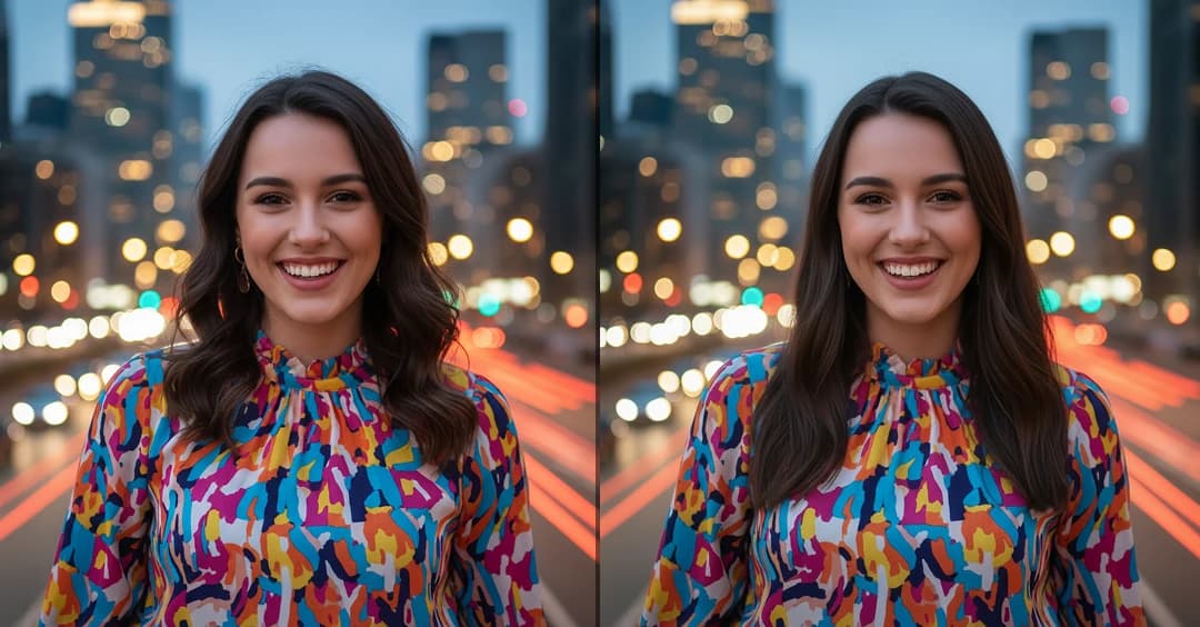 Virtual straight hair look