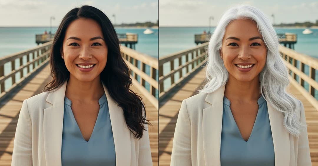 AI White Hair Filter