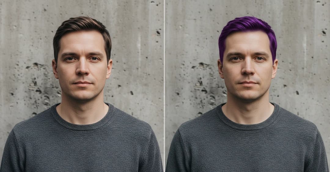 AI Purple Hair Filter