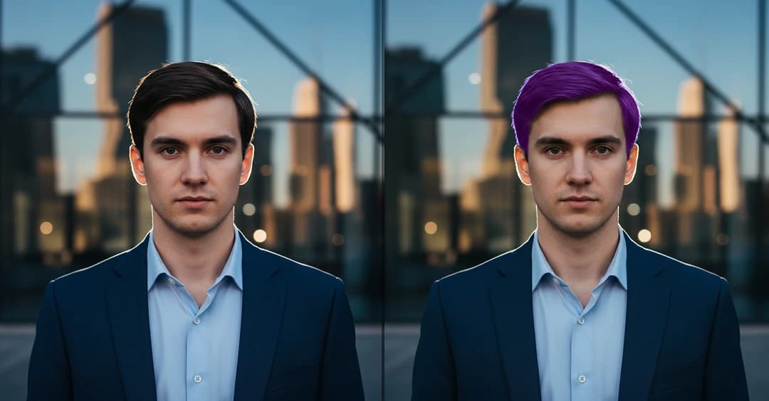 Purple Hair Color Filter