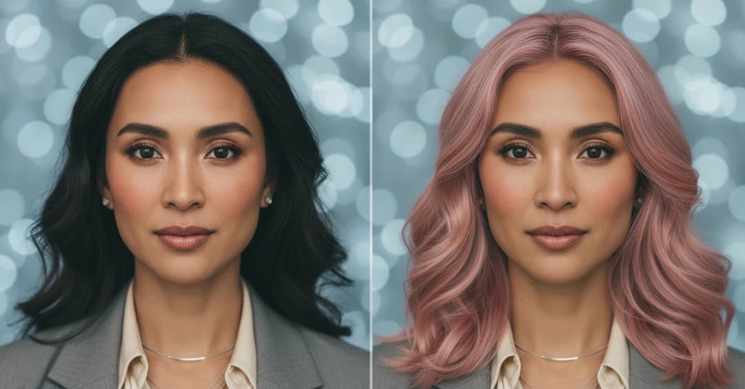 Rose Gold Hair Filter