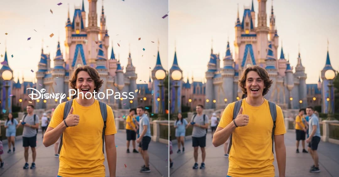 Remove watermark from disney photopass images