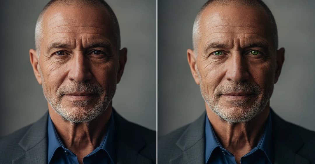 AI Green Eye Filter