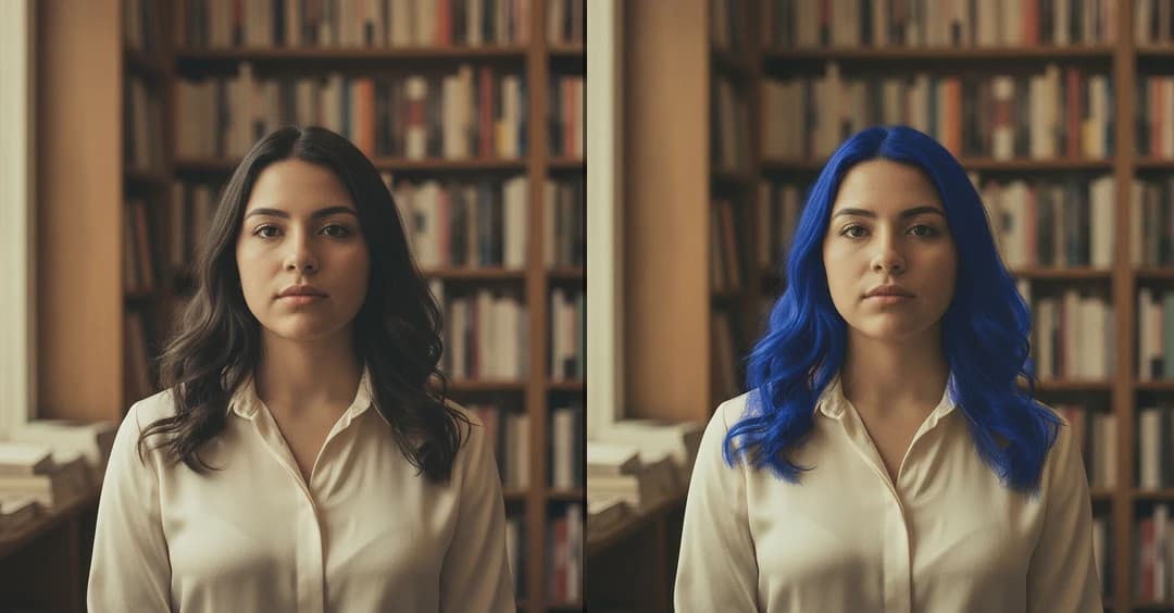 Blue Hair Color Filter