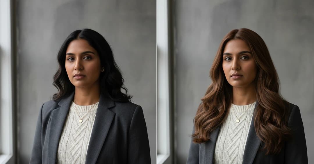 AI Brown Hair Filter