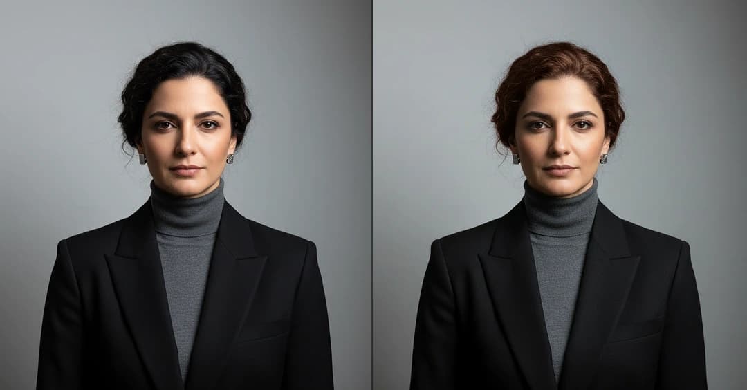 AI Brown Hair Effect