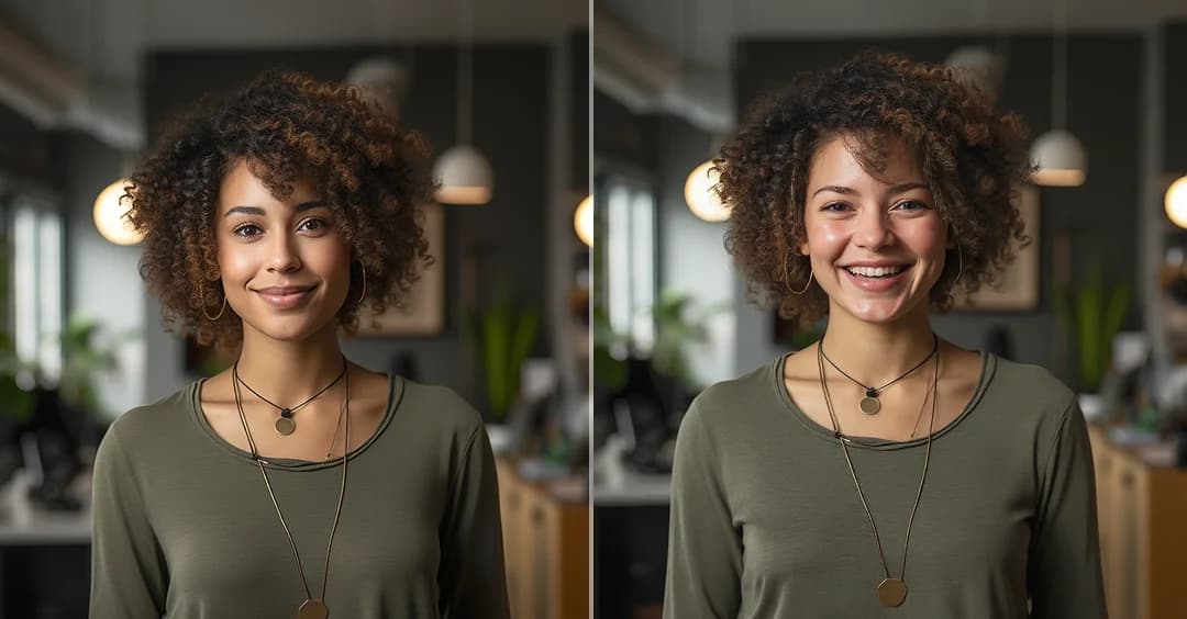 AI Laughing Face Effect