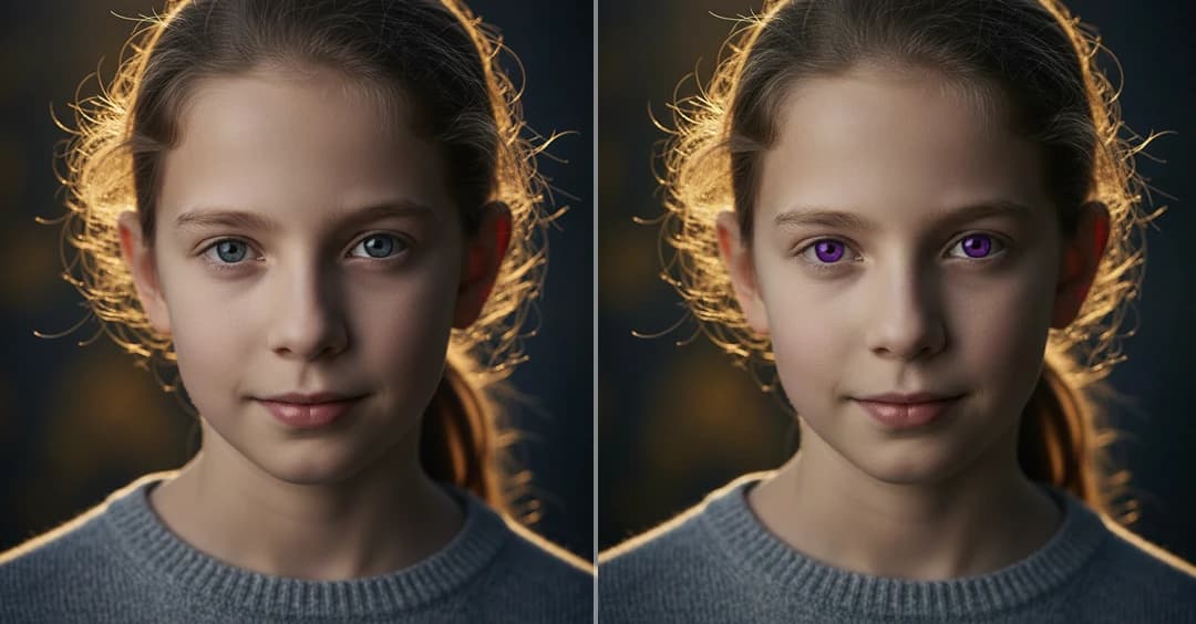 AI Purple Eye Filter